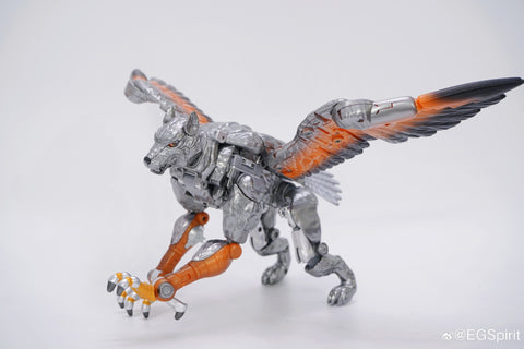 Transart TA BWM-12 BWM12 Wing Wolf Combatant Lightning (BW Beast Wars Maximals Silverbolt) 18.5cm / 7.3"