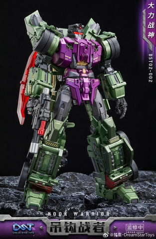 【Pre-Order】Dream Star Toys  DST02-002 DST02002 Hook Warrior ( Hook, Constructicon, Devastator Combiner) DreamStarToys Metallic Version 24.5 cm / 9.6"