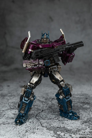 Lucky Cat Extreme Trans ET02SG ET-02SG Shatter (Bayverse Bumblebee Movie Optimus Prime SG Shattered Glass) Purple Version 10cm / 4"