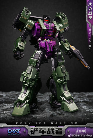 Dream Star Toys  DST02-001 DST02001 Forklift Warrior ( Scrapper, Constructicon, Devastator Combiner) DreamStarToys Metallic Version 24.5 cm / 9.6"