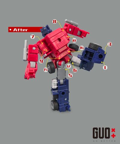 Go Better Studio GX-65 GX65 Upgrade Kit / Gap fillers for Legacy United G1 Universe Optimus Prime Upgrade Kit