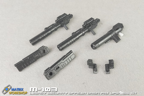 【Incoming】Matrix Workshop M103 M-103 Weapon set for Legacy United Security Officer Orion Pax Upgrade Kit