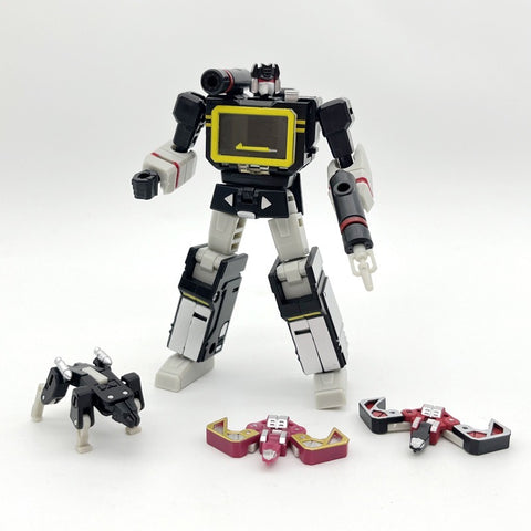 Pocket Toys TS04 TS-04 / TS04B TS-04B Tuner (Soundwave, KO DX9 X33 Sonic wizard, 3 Cassette Warriors) PocketToys 10cm / 4"