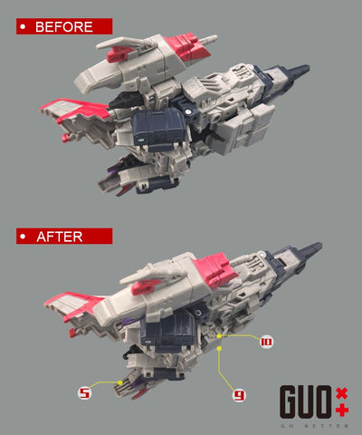 Go Better Studio GX-67 GX67 Upgrade Kit / Gap fillers for Legacy United Cybertron Universe Starscream Upgrade Kit (Copy)