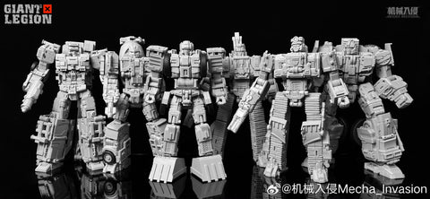 【Pre-Order】Mecha Invasion GLA05 GLA-05 & GLA06 GLA-06 Bonecrusher & Scavenger Giant Legion Heavy Builder (Constructors Devastator) Combiner (2 in 1 set) 21.5cm / 8.5"