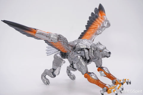 Transart TA BWM-12 BWM12 Wing Wolf Combatant Lightning (BW Beast Wars Maximals Silverbolt) 18.5cm / 7.3"