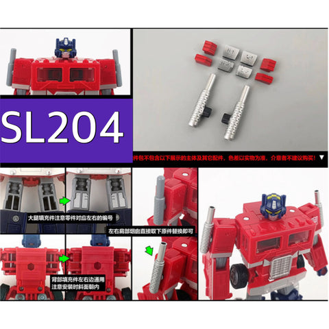 Shockwave Lab SL-204 SL204 Gap Fillers & Pipes for Legacy D-Class G1 Vintage Optimus Prime Upgrade Kit