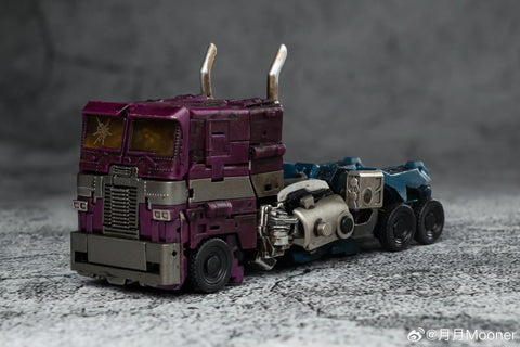 Lucky Cat Extreme Trans ET02SG ET-02SG Shatter (Bayverse Bumblebee Movie Optimus Prime SG Shattered Glass) Purple Version 10cm / 4"