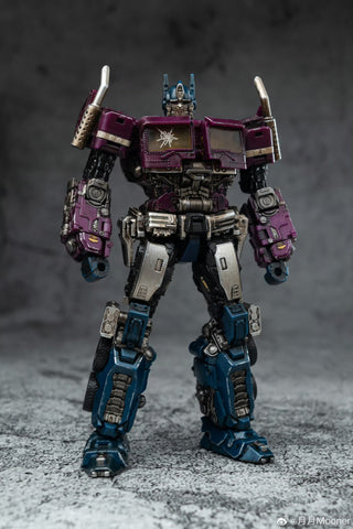 Lucky Cat Extreme Trans ET02SG ET-02SG Shatter (Bayverse Bumblebee Movie Optimus Prime SG Shattered Glass) Purple Version 10cm / 4"