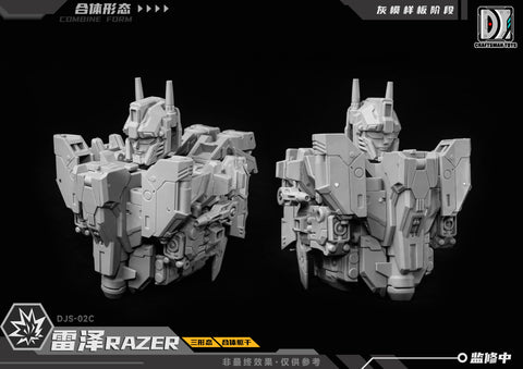 【Pre-Order】Craftsman Toys Dajiangshe DJS-02C DJS02C Razer / Tacticlord Combiner ( IDW G1 Scattershot / Computron Combiner / Technobot) 13.5cm / 5.3"