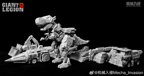 【Pre-Order】Mecha Invasion GLA03 GLA-03 & GLA04 GLA-04 Long Haul & Hook Giant Legion Heavy Builder (Constructors Devastator) Combiner (2 in 1 set) 21.5cm / 8.5"