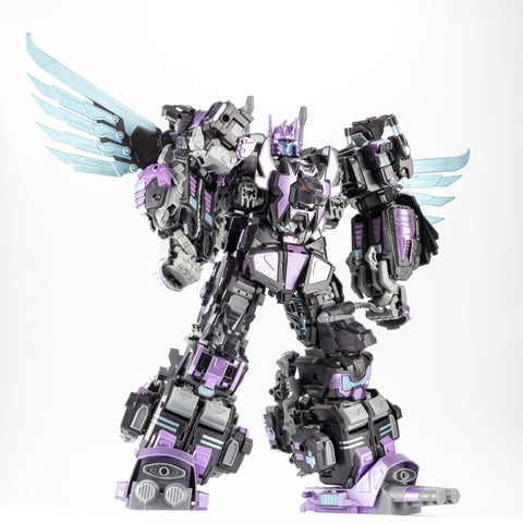 【Loose Pack】JB Jinbao OS Combiner Predaking (Oversized MMC Feral Rex ) 5 in 1 Set Dark / Black Version 45cm / 18"