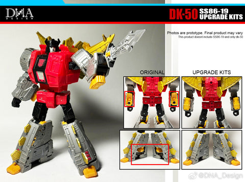 【Pre-Order】DNA Design DK-50 DK50 Upgrade Kits for Studio Series SS86-19 Dinobot Snarl