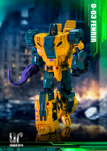 Unique Toys UT O03 O-03 Fenrir / Odin Combiner (Sinnertwin / Abominus) 17.8cm / 7“