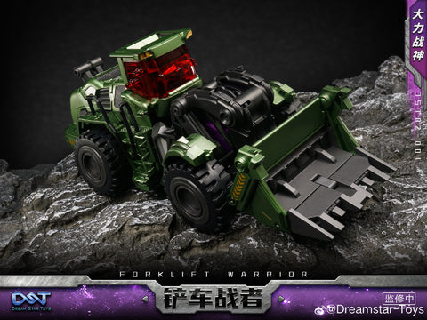 Dream Star Toys  DST02-001 DST02001 Forklift Warrior ( Scrapper, Constructicon, Devastator Combiner) DreamStarToys Metallic Version 24.5 cm / 9.6"