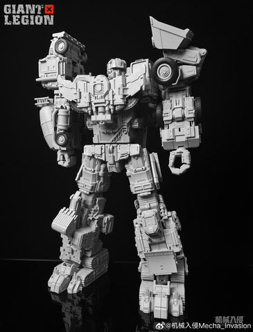 【Pre-Order】Mecha Invasion GLA05 GLA-05 & GLA06 GLA-06 Bonecrusher & Scavenger Giant Legion Heavy Builder (Constructors Devastator) Combiner (2 in 1 set) 21.5cm / 8.5"