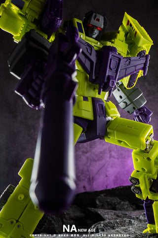 【Pre-Order】NA NewAge H34 H-34 Hephaestus (G1 Devastator) Reissue 7 in 1 set New Age