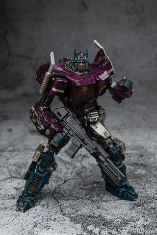 Lucky Cat Extreme Trans ET02SG ET-02SG Shatter (Bayverse Bumblebee Movie Optimus Prime SG Shattered Glass) Purple Version 10cm / 4"