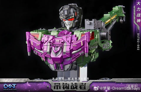 【Pre-Order】Dream Star Toys  DST02-002 DST02002 Hook Warrior ( Hook, Constructicon, Devastator Combiner) DreamStarToys Metallic Version 24.5 cm / 9.6"