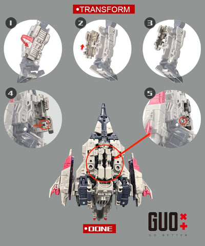 Go Better Studio GX-67 GX67 Upgrade Kit / Gap fillers for Legacy United Cybertron Universe Starscream Upgrade Kit