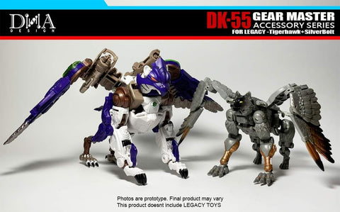 DNA Design DK-55 DK55 Upgrade Kits for Legacy United Leader Tigerhawk & Voyager Silverbolt