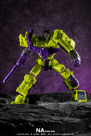 【Pre-Order】NA NewAge H34 H-34 Hephaestus (G1 Devastator) Reissue 7 in 1 set New Age