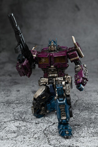 Lucky Cat Extreme Trans ET02SG ET-02SG Shatter (Bayverse Bumblebee Movie Optimus Prime SG Shattered Glass) Purple Version 10cm / 4"