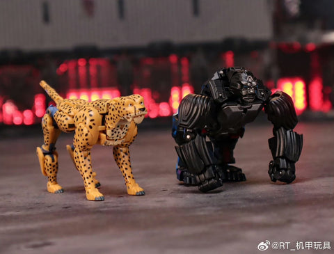 Robot Toys RT-03 / RT-03B RT03 / RT03B Working Leopard (Beast Wars BW Cheetor / Black Panther) 2 in 1 sets 8.7cm / 3.4"