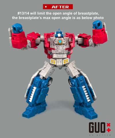 Go Better Studio GX-68 GX68 Upgrade Kit / Gap fillers for Legacy United SDCC 2024 Fractured Friendship Orion Pax Upgrade Kit