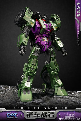 Dream Star Toys  DST02-001 DST02001 Forklift Warrior ( Scrapper, Constructicon, Devastator Combiner) DreamStarToys Metallic Version 24.5 cm / 9.6"