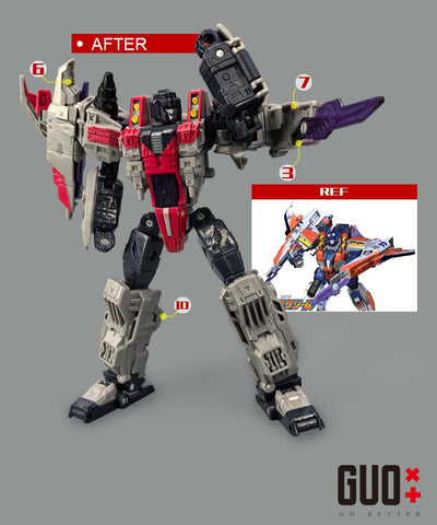 Go Better Studio GX-67 GX67 Upgrade Kit / Gap fillers for Legacy United Cybertron Universe Starscream Upgrade Kit