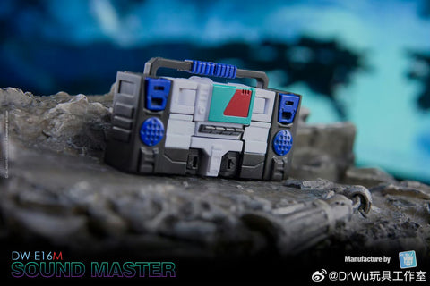 Dr.Wu & Mechanic Studio Extreme Warfare DW-E02M Monitor (Soundwave SG) / DW-E16M Sound Master (Blaster SG) Core Class Shattered Glass Version 2 in 1 set 6cm / 2.4"