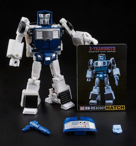 Xtransbots XTB MM-VII MMVII MM-7 MM7 Hatch (Tailgate) Reissue White Leg Version 14cm / 5.5"