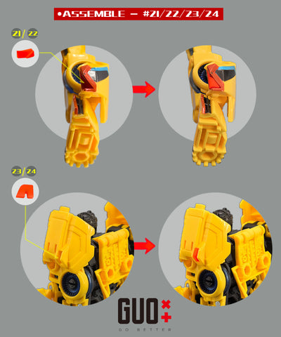 Go Better Studio GX-62 GX62 Upgrade Kit / Gap fillers for Studio Series 111 SS-111 Concept Art Sunstreaker Upgrade Kit