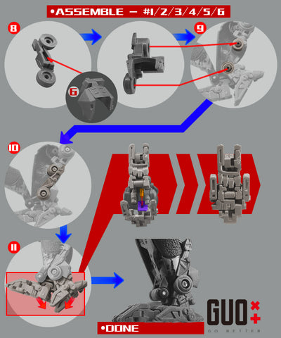 Go Better Studio GX-63 GX63 Upgrade Kit / Gap fillers for Studio Series 106 SS-106 Rise of the Beasts RotB Optimus Primal Upgrade Kit