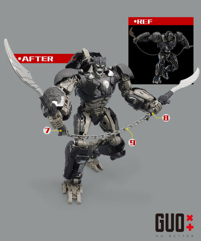 Go Better Studio GX-63 GX63 Upgrade Kit / Gap fillers for Studio Series 106 SS-106 Rise of the Beasts RotB Optimus Primal Upgrade Kit